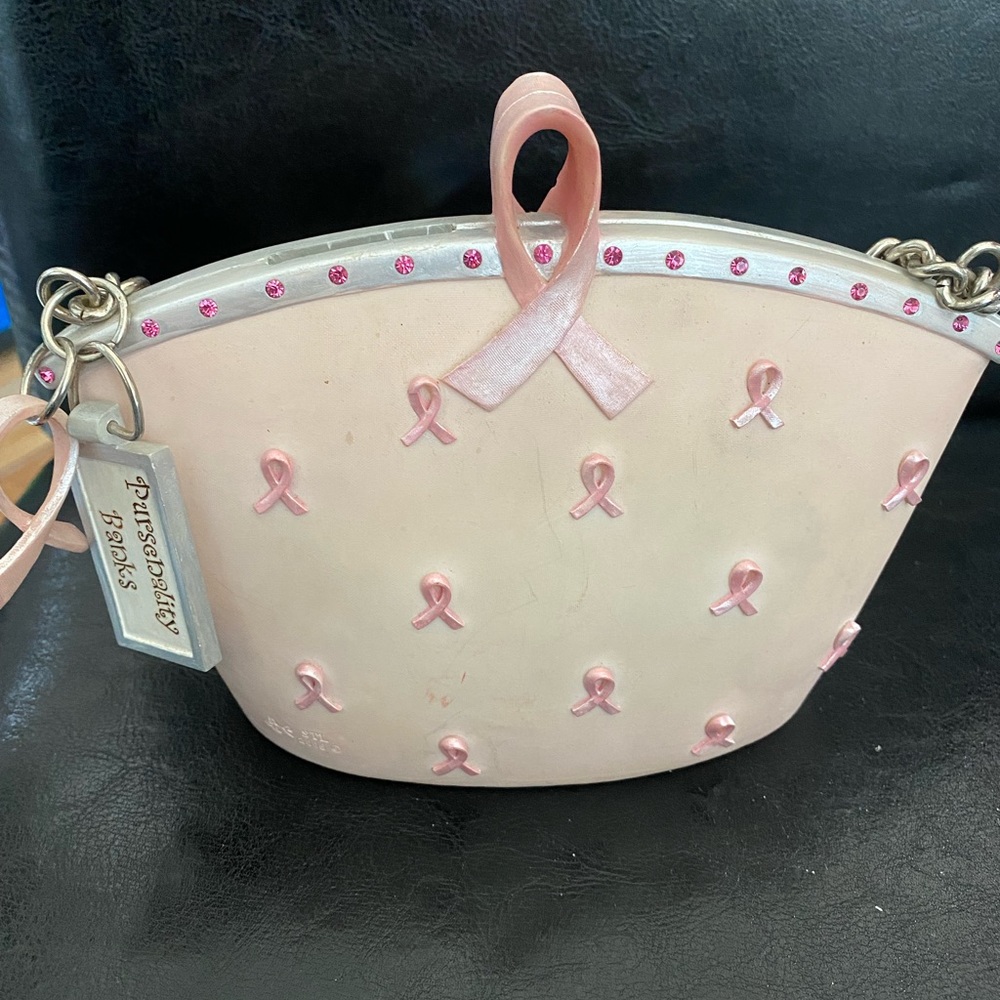 Pink Ribbon Piggy Bank